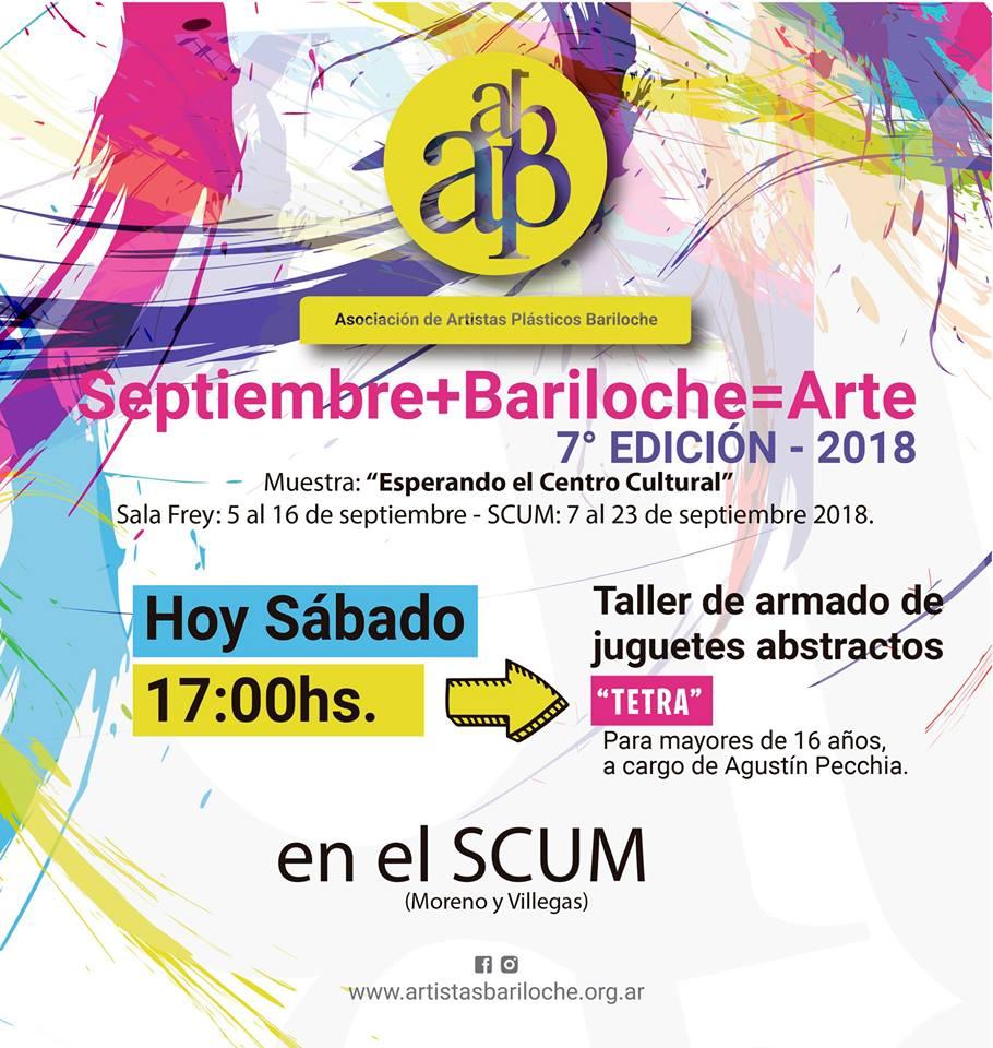 Septiembre+Bariloche=Arte: Taller de armado de juguetes abstractos "Tetra"
