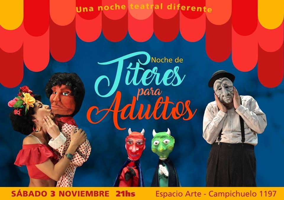 Noche de t&iacute;teres para adultos