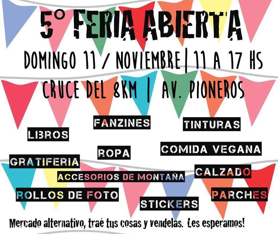 5&deg; Feria libre y abierta en el cruce!