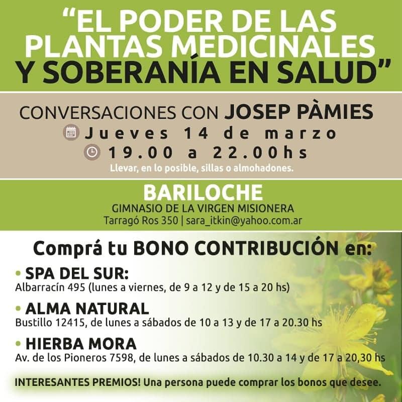 Josep P&agrave;mies, el activista y agricultor catal&aacute;n visita Bariloche
