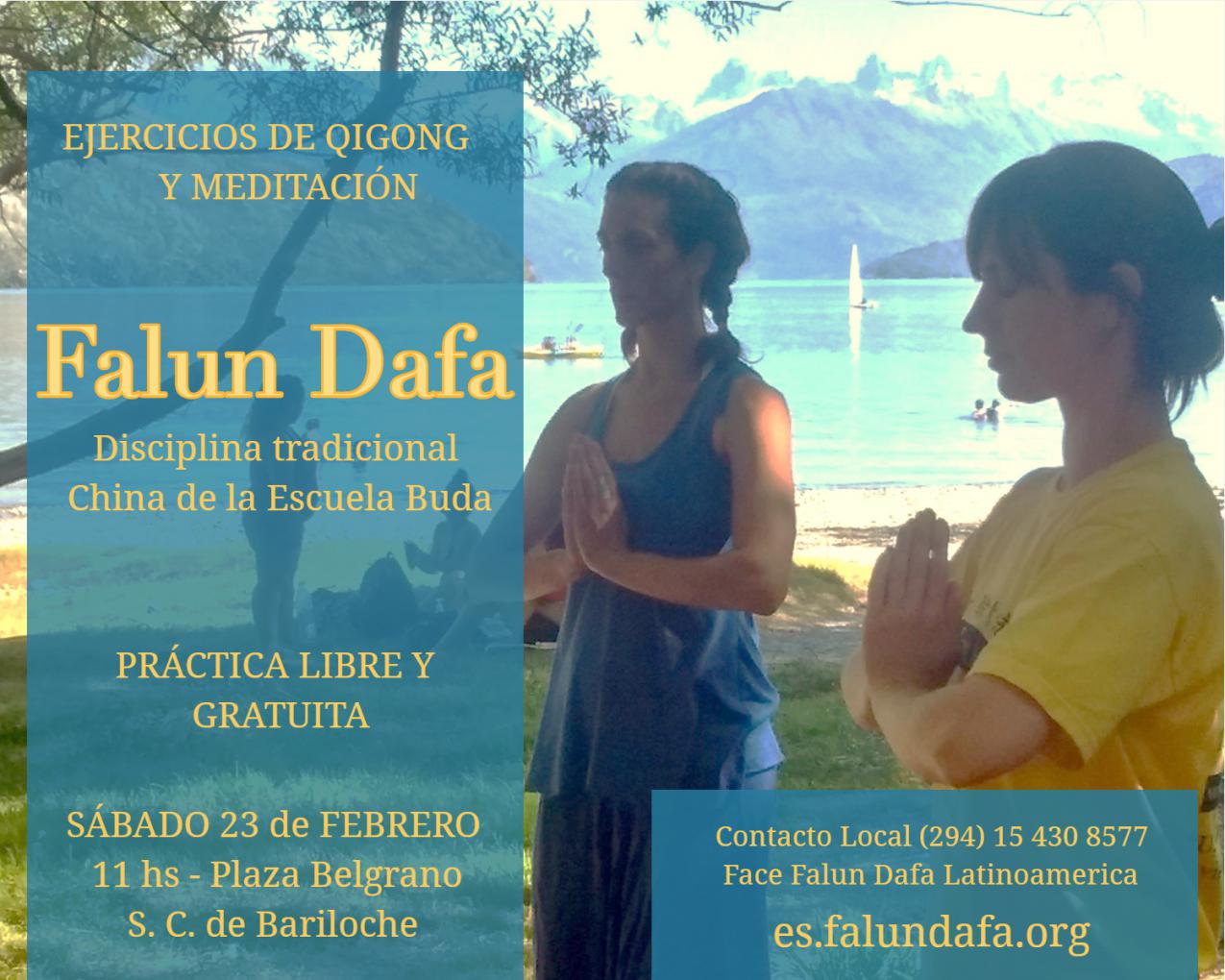 Practica libre y gratuita de FALUN DAFA en Plaza Belgrano