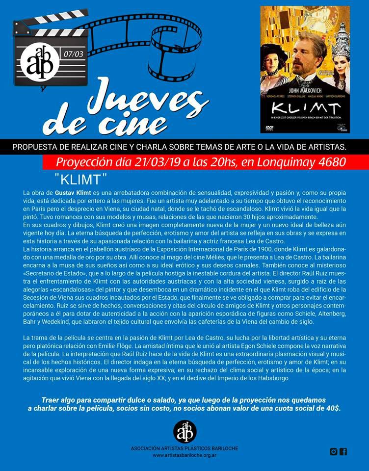Jueves de cine en la AAPB: 'Klimt'