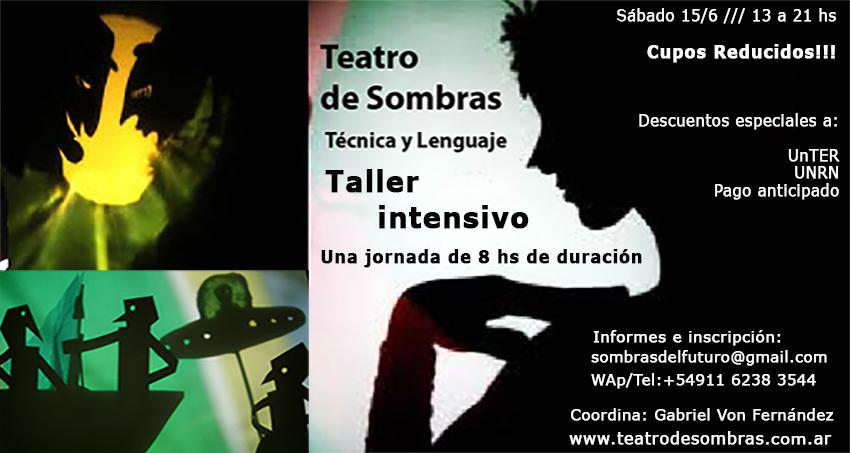 Teatro de Sombras en Bariloche: Taller pr&aacute;ctico introductorio a la T&eacute;cnica y Lenguaje de las Sombras contempor&aacute;neas