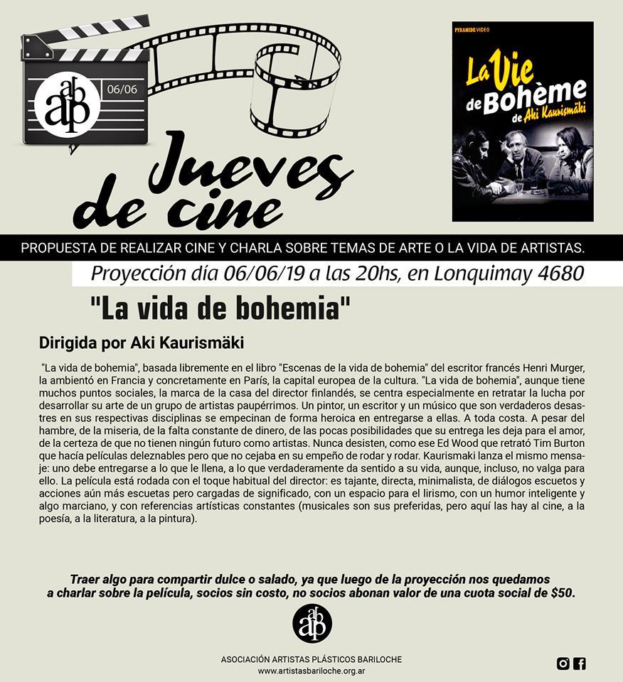 Jueves de cine en la AAPB: 'La vida de bohemia'