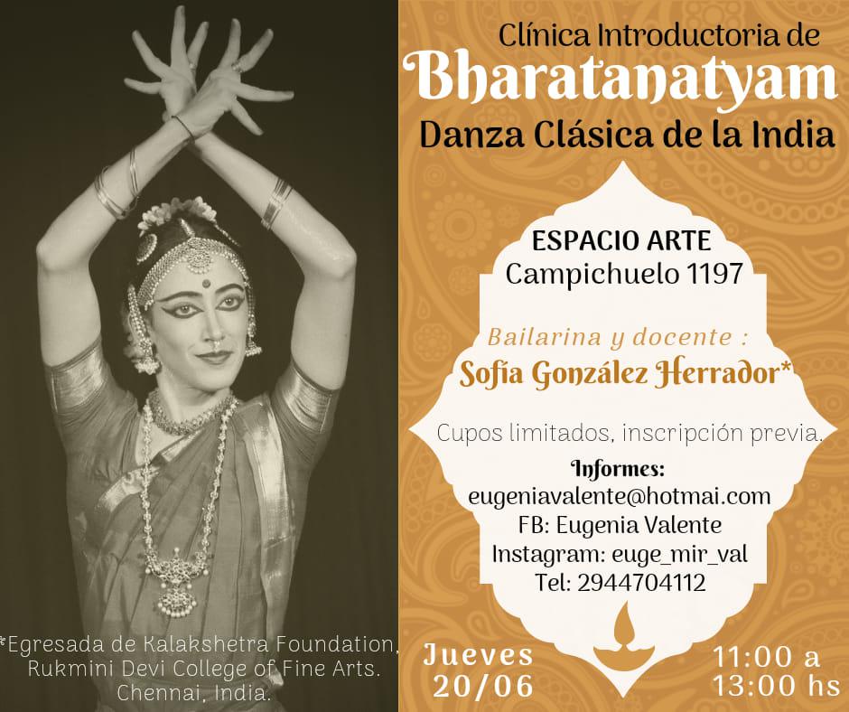 Cl&iacute;nica Introductoria de Bharatanatyam: Danza Cl&aacute;sica de la India.