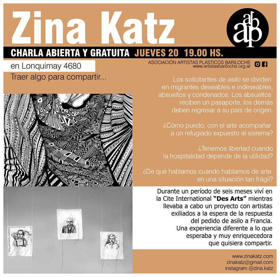 Charla abierta con Zina Katz