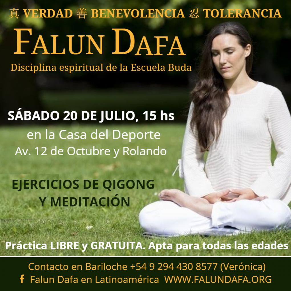 Pr&aacute;ctica especial de FALUN DAFA en Bariloche