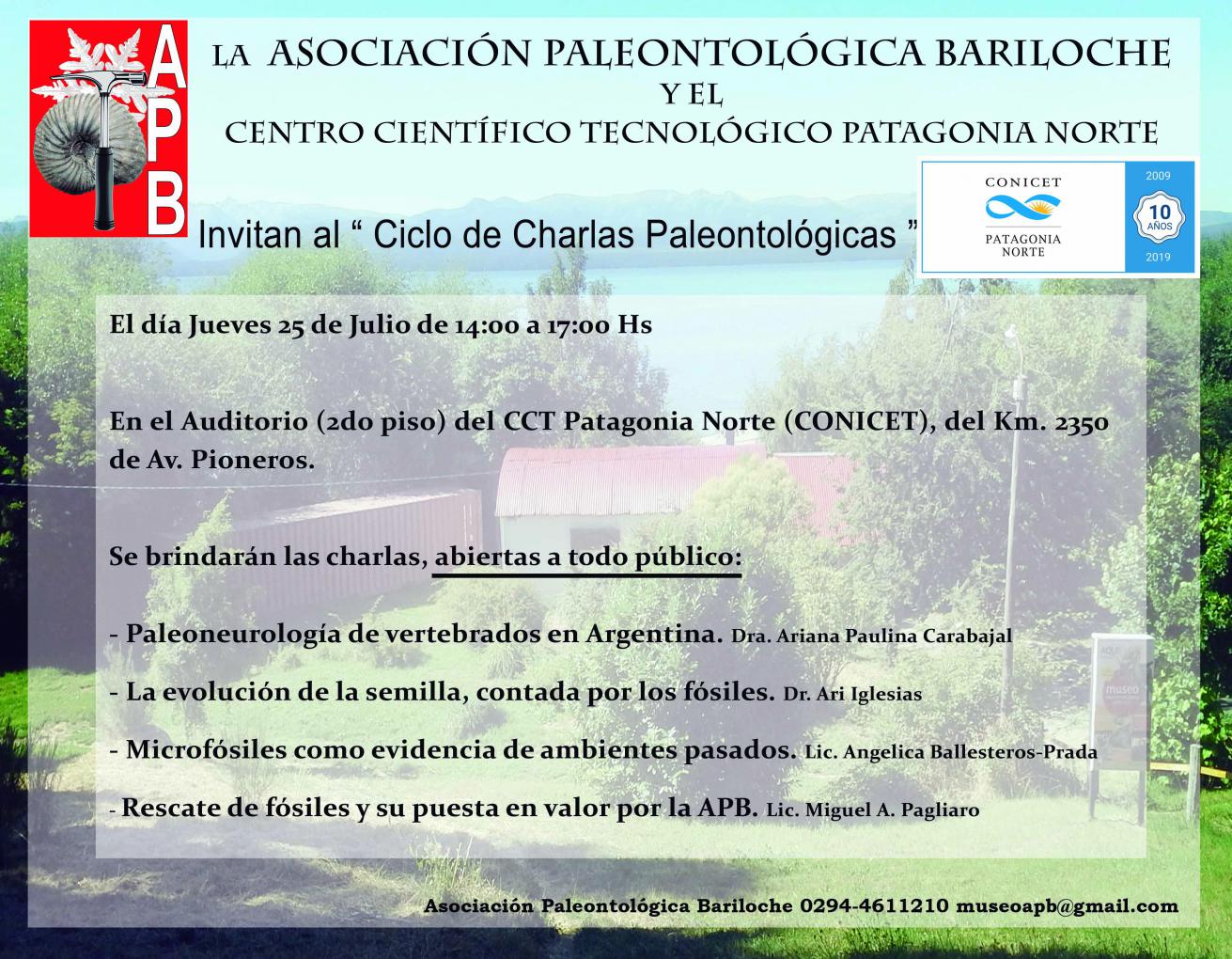 Ciclo de Charlas de Paleontolog&iacute;a