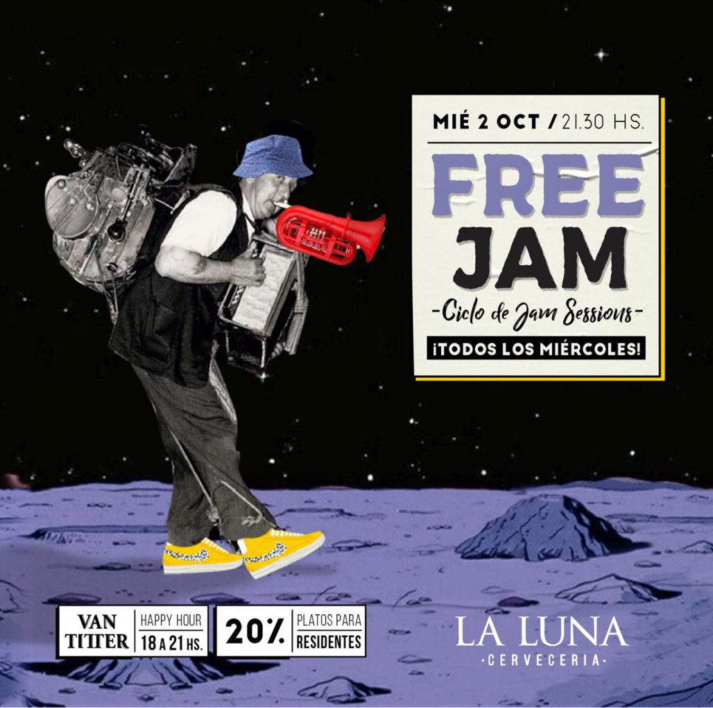Miercoles de Free JAM en La Luna Cerveceria - &#5556;&#5511;EE &#5261;&#5609;&#5616;  &#127928;&#129345;