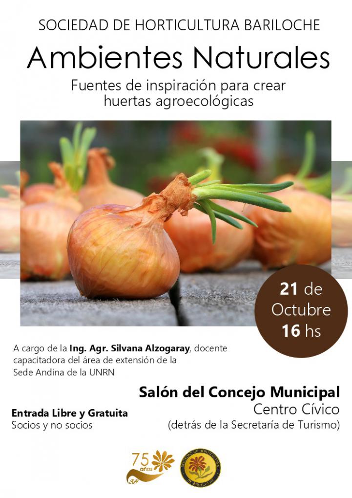 Sociedad de Horticultura Bariloche: Charla 'Huertas Agroecol&oacute;gicas'