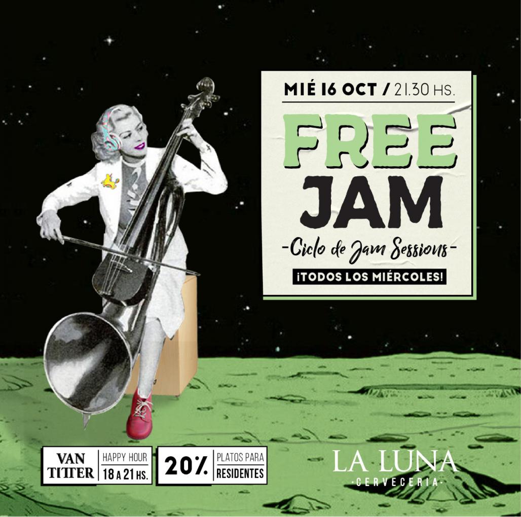Free JAM en La Luna Cerveceria - 