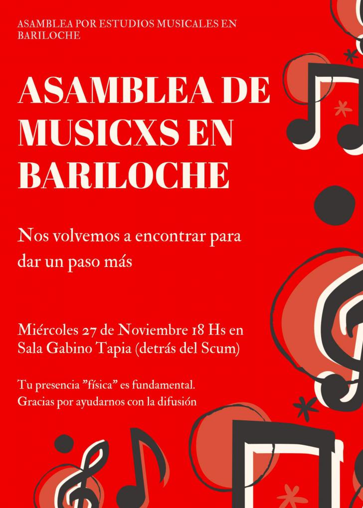 Asamblea de M&uacute;sicxs en Bariloche