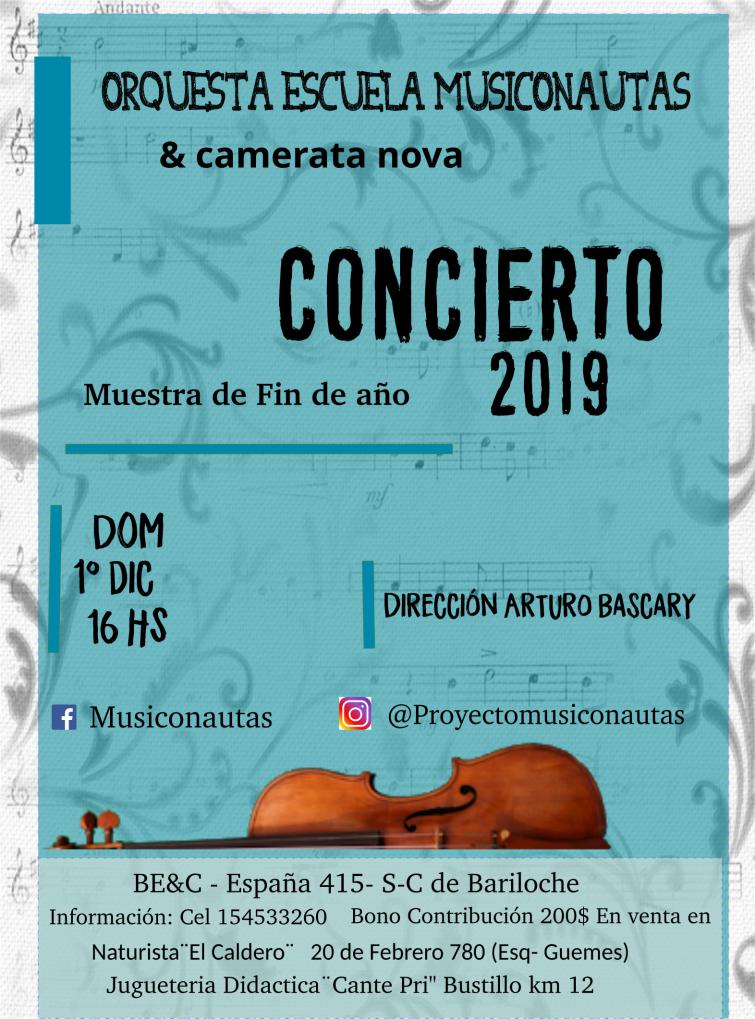 Concierto de fin de a&ntilde;o! Orquesta Musiconautas y Camerata Nova