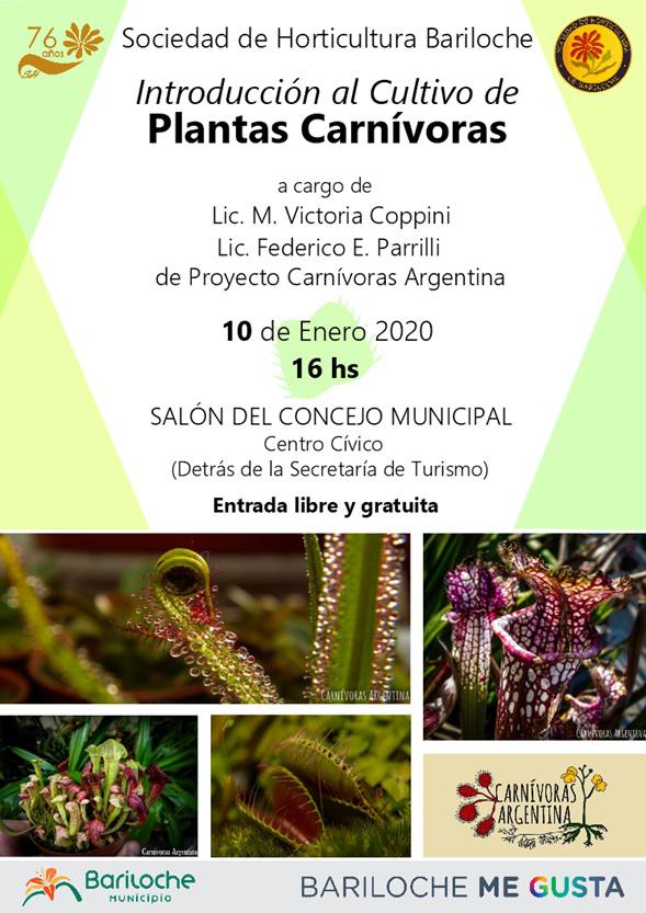 Charla: Introducci&oacute;n al cultivo de Carn&iacute;voras - Sociedad de Horticultura Bariloche