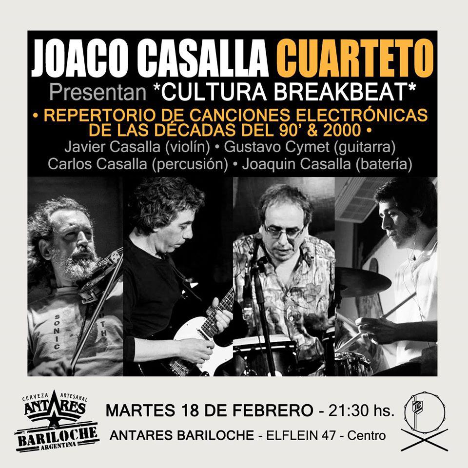 Joaco Casalla Cuarteto presenta Cultura Breakbeat