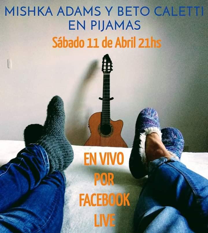  Hoy 21hs por Facebook live Mishka Adams (Filipinas) y Beto Caletti (Argentina), artistas que han pasado por CAMPING MUSICAL