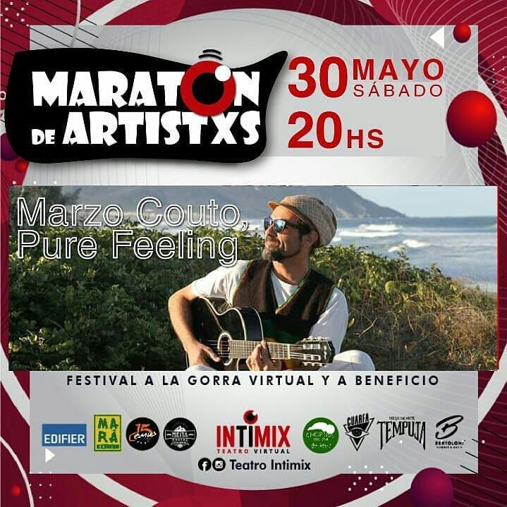 Marat&oacute;n de artistas hoy en vivo por Teatro Intimix