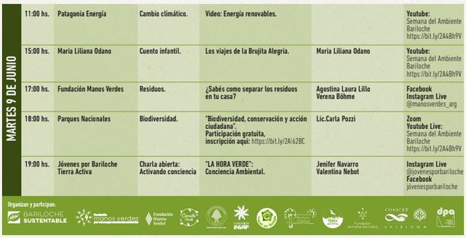 Actividades 9 de Junio - Semana del Ambiente Bariloche
