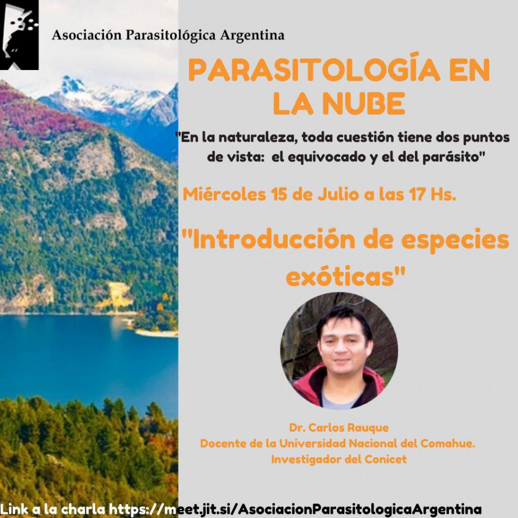 Charla en l&iacute;nea: Estado actual de los peces y par&aacute;sitos introducidos en Patagonia (Argentina)