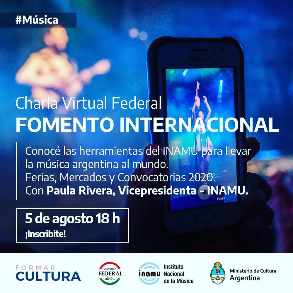 Charla Federal Virtual INAMU: Fomento internacional