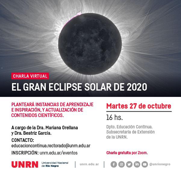 Charla: El gran eclipse solar de 2020