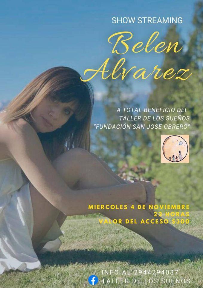 Belen Alvarez show via Streaming a Beneficio
