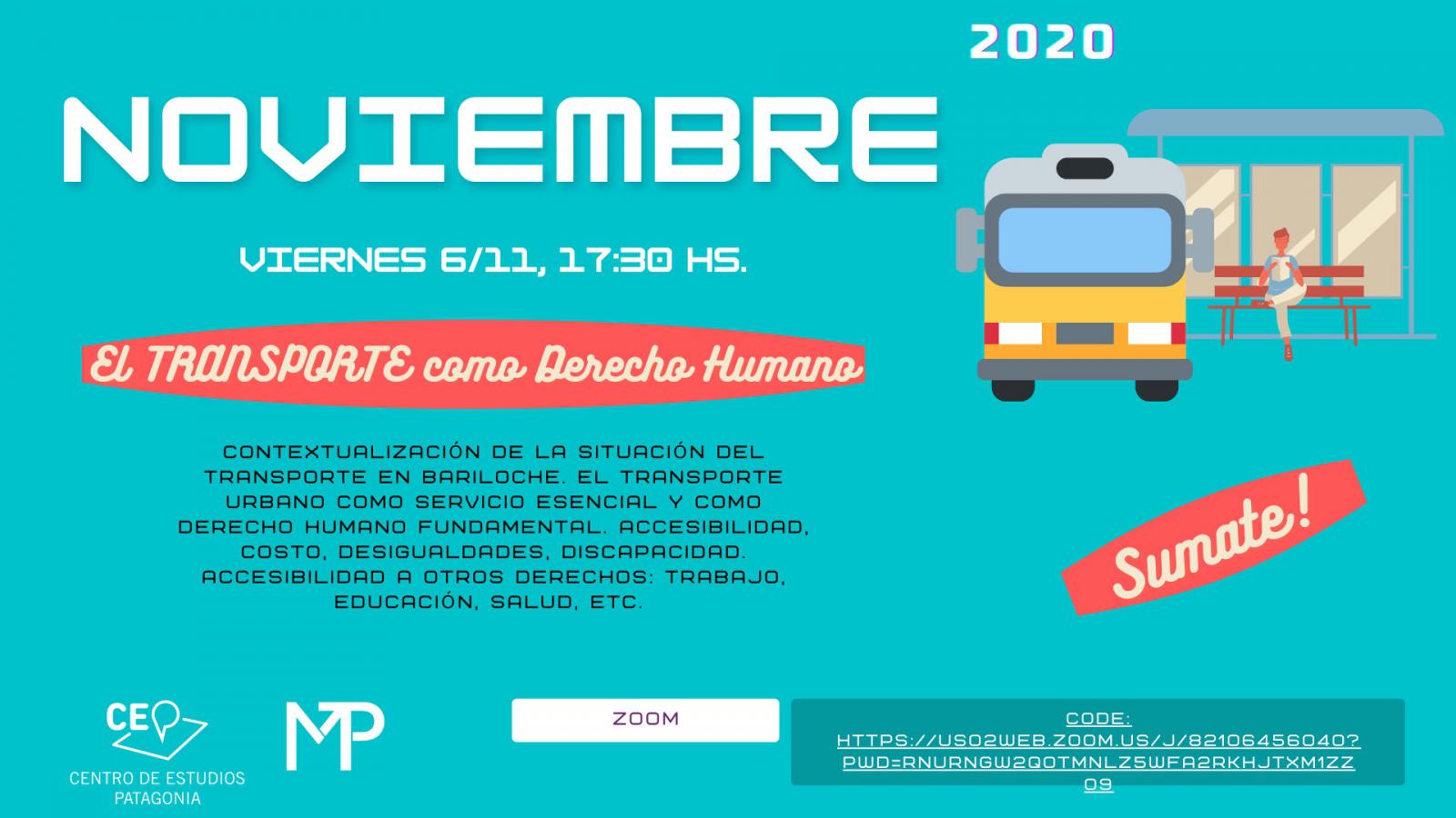 Este viernes 6/11 inicia el ciclo de charlas &iquest;Qu&eacute; Transporte queremos para Bariloche?