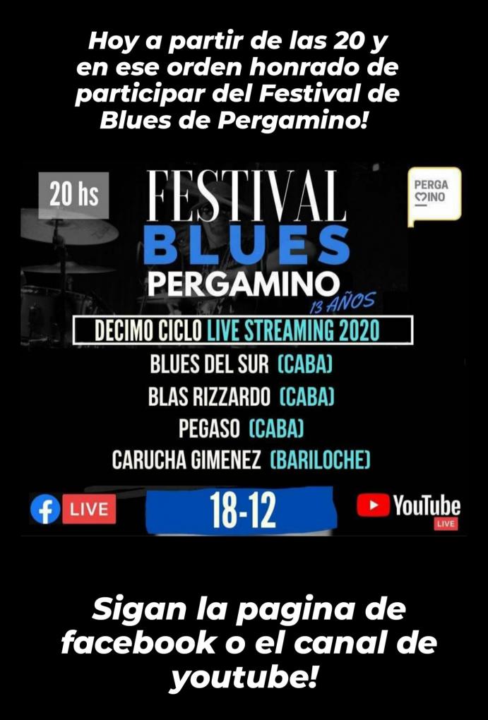 Carucha Gimenez en el Festival de Blues de Pergamino