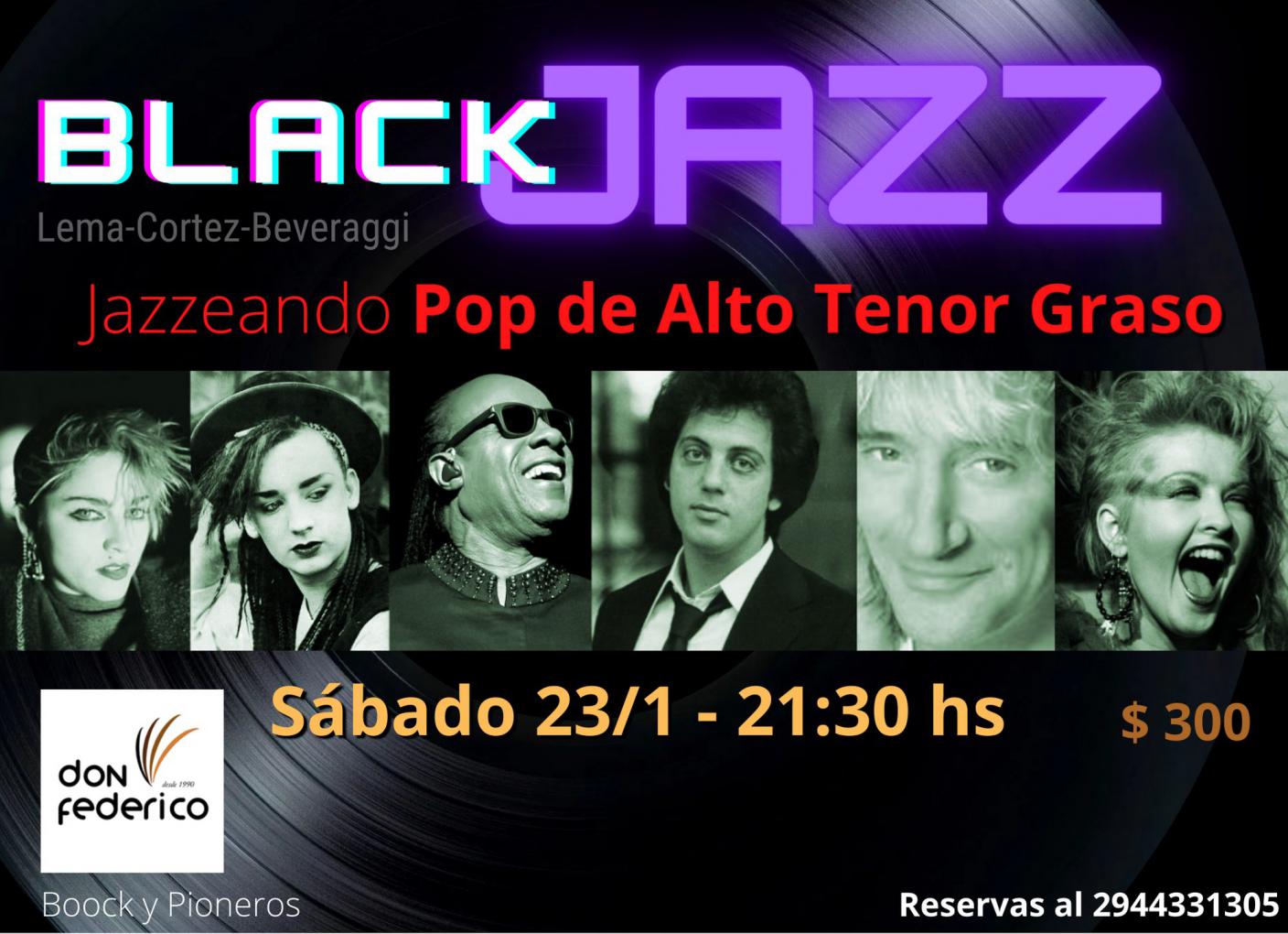BlackJazz - Jazzeando pop de alto tenor graso