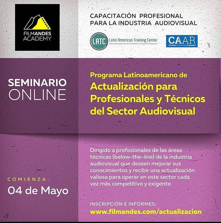 Actualizaci&oacute;n para profesionales y t&eacute;cnicos del sector audiovisual