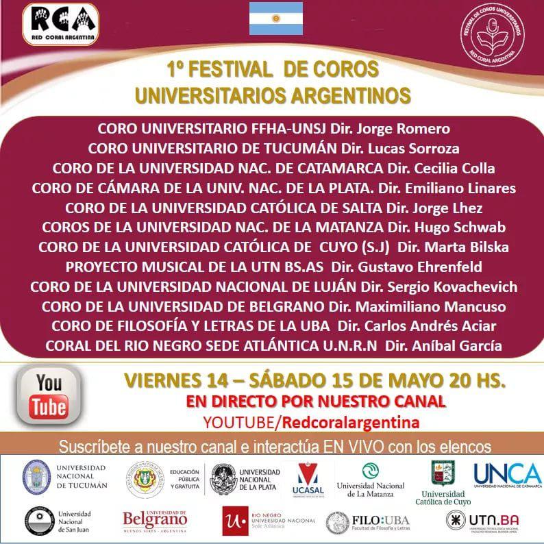 Primer festival de coros universitarios argentinos