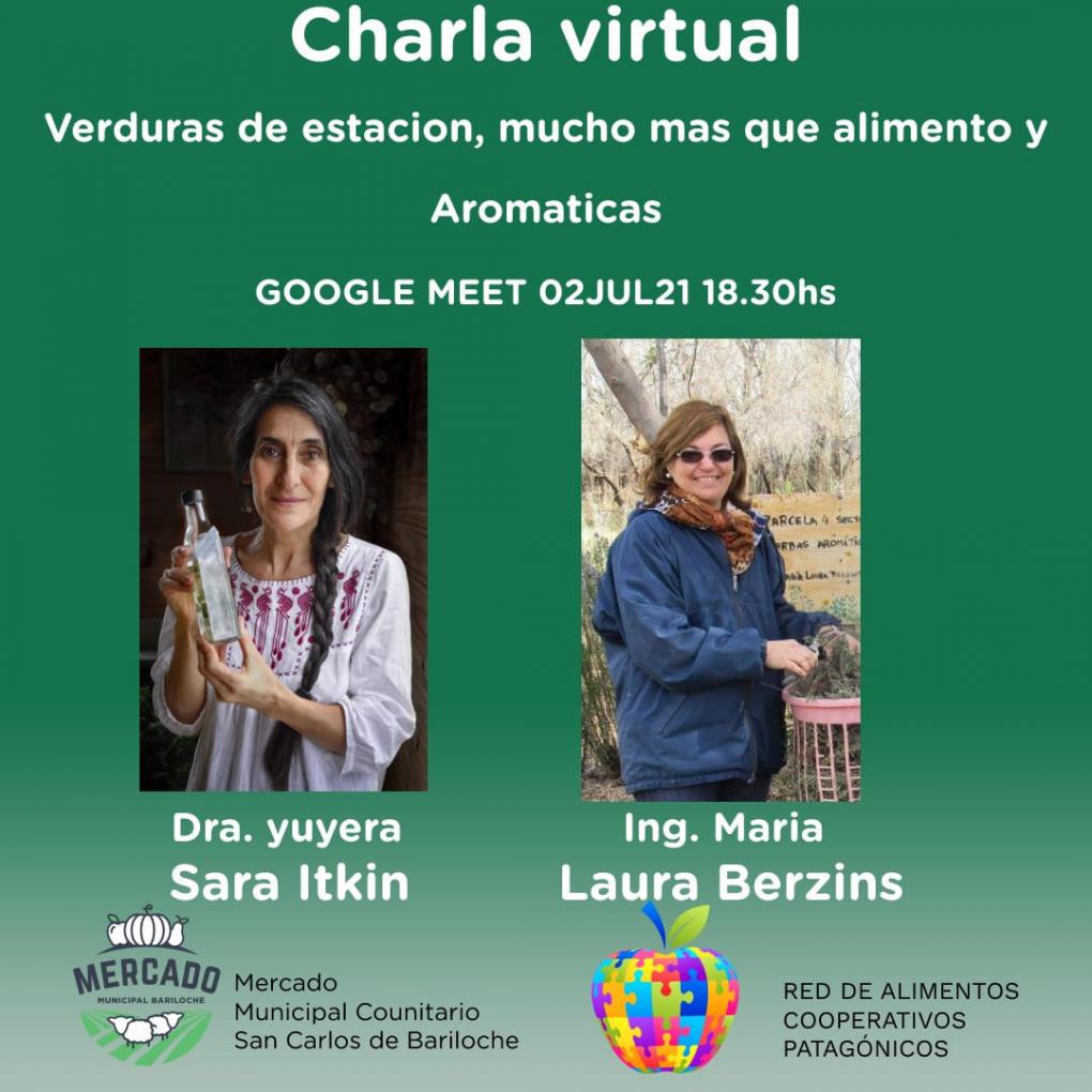 Charla Virtual "Verduras de estaci&oacute;n, mucho m&aacute;s que alimento y Arom&aacute;ticas"