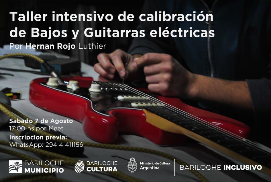 Taller intensivo de calibraci&oacute;n de bajos y guitarras el&eacute;ctricas dictado por el Luthier Hern&aacute;n Rojo