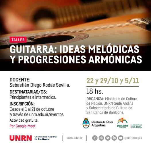 Taller de Guitarra: Ideas mel&oacute;dicas y progresiones arm&oacute;nicas