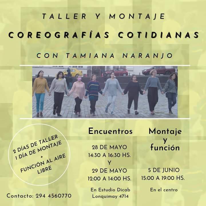 Taller y montaje "Coreografias cotidianas"