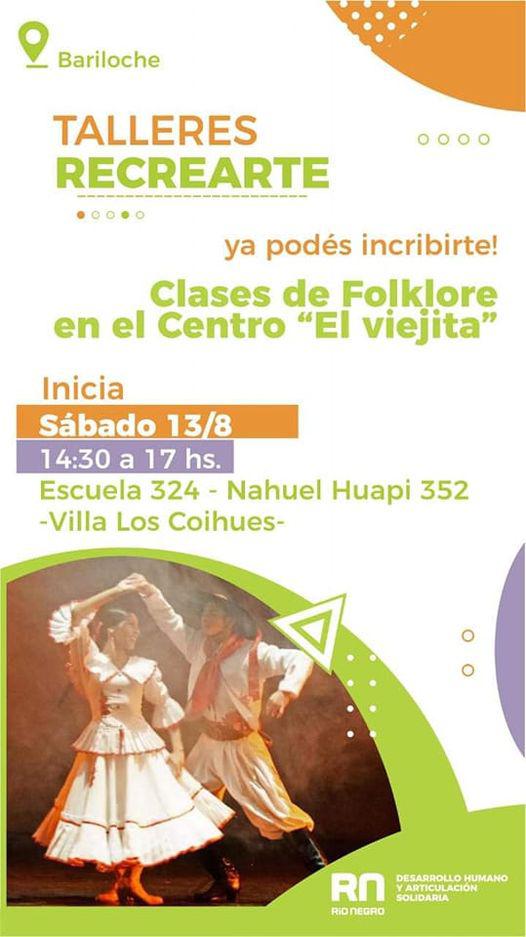 Clases de Folklore Gratuitas  en el Centro "El Viejita".