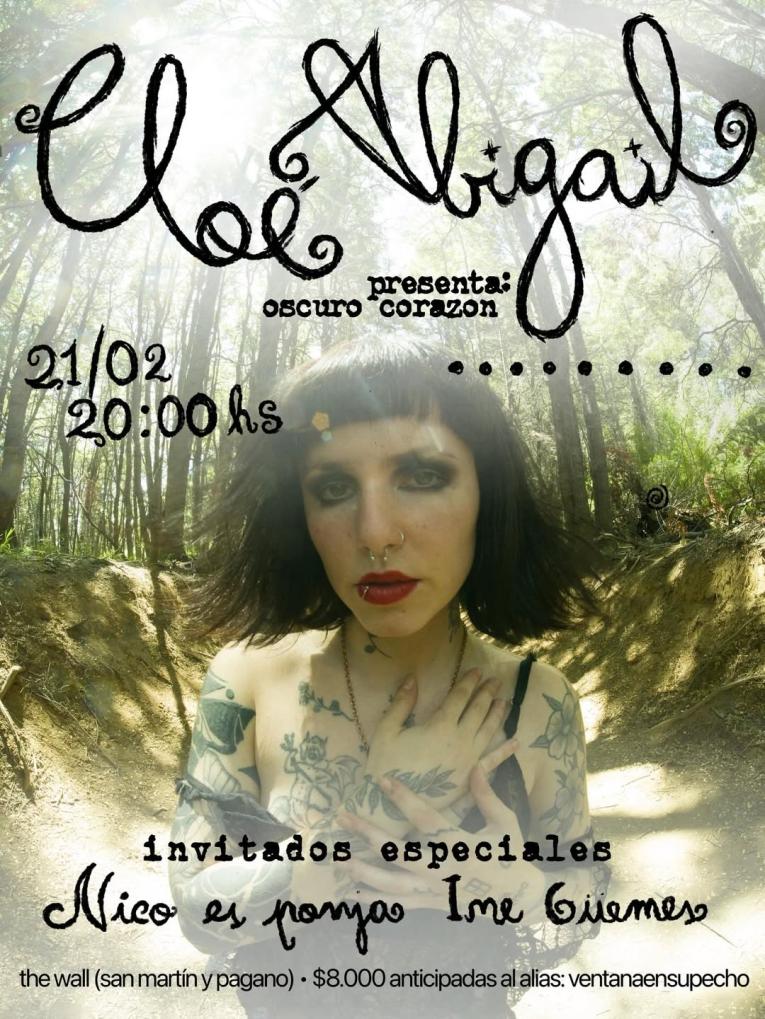 Cloe Abigail presenta Oscuro Corazon