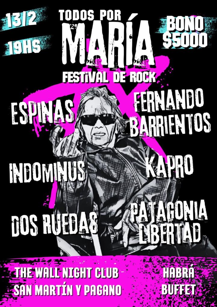 TODOS POR MARIA FESTIVAL DE ROCK