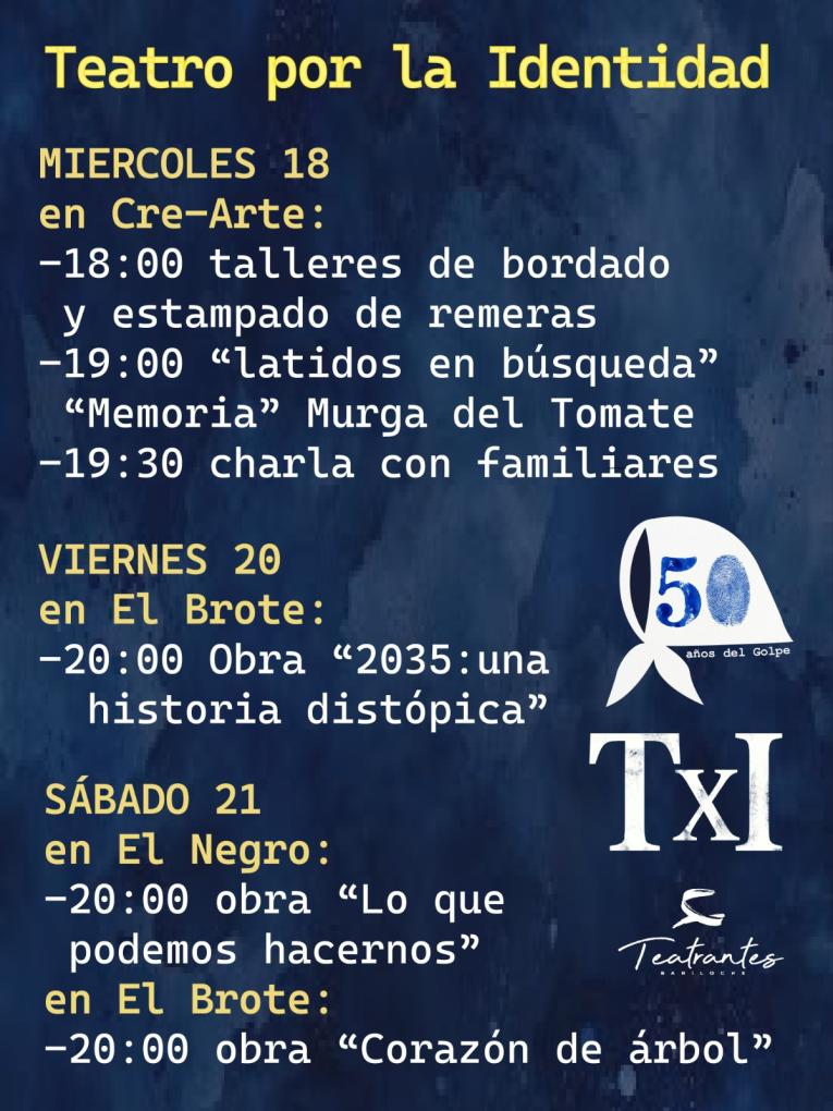 Teatro por la Identidad - MIERCOLES 18