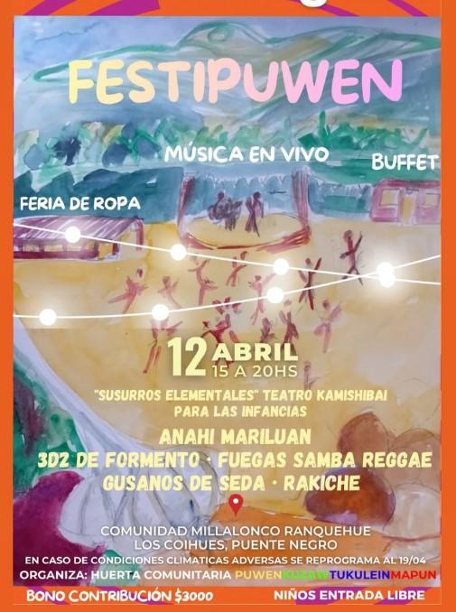 FESTIPUWEN M&Uacute;SICA EN VIVO BUFFET FERIA DE ROPA