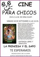 Cine en Dina huapi - La princesa y el sapo