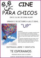 CINE EN DINA HUAPI - UP - UNA AVENTURA DE AVENTURA