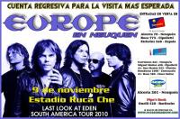 Europe en Neuquen - Entradas anticipadas en bariloche