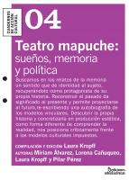 presentaci&oacute;n libro, Teatro mapuche: sue&ntilde;os, memoria y pol&iacute;tica