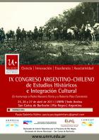 IX Congreso Argentino Chileno de Estudios Hist&oacute;ricos e Integraci&oacute;n Cultural