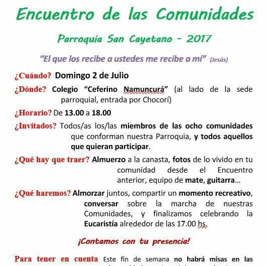 Encuentro de Comunidades del alto