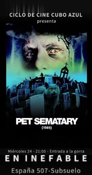  CICLO DE CINE CUBO AZUL presenta: PET SEMATARY (1989)