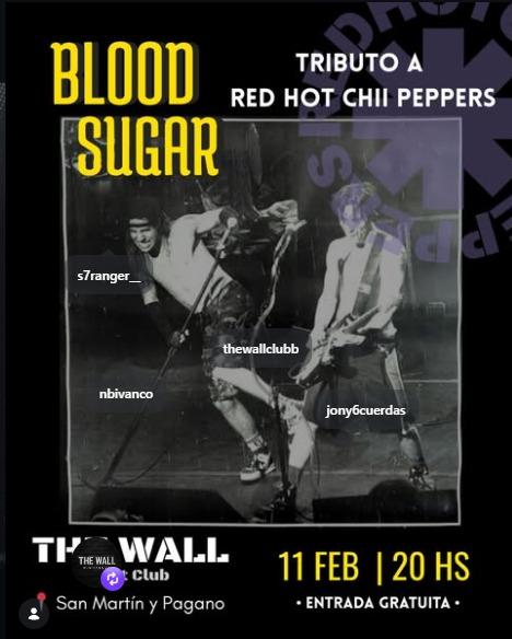 BLOOD SUGAR TRIBUTO A RED HOT CHII PEPPERS