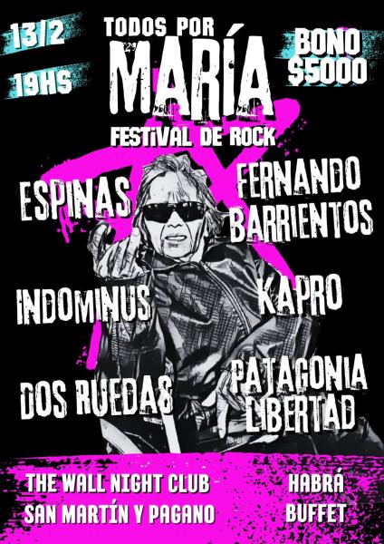 TODOS POR MARIA FESTIVAL DE ROCK