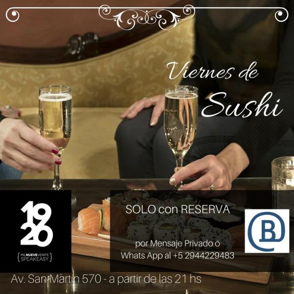 Sushi Night en 1920{speakeasy} - PROMO Barilochense